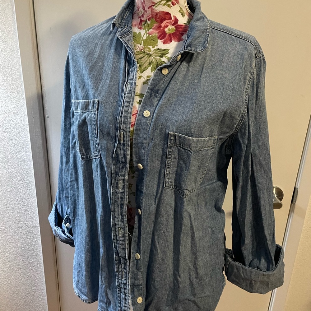 JCrew Denim Blouse